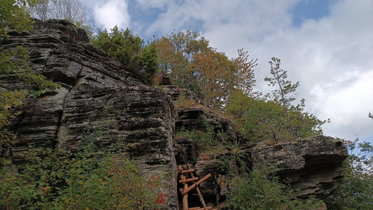 Ancient Thracian sanctuary of Shtudgrad near Sitovo village, exploring nature and history inspiration for contemporary abstract art by artist Diana Dimova - TRAXI.