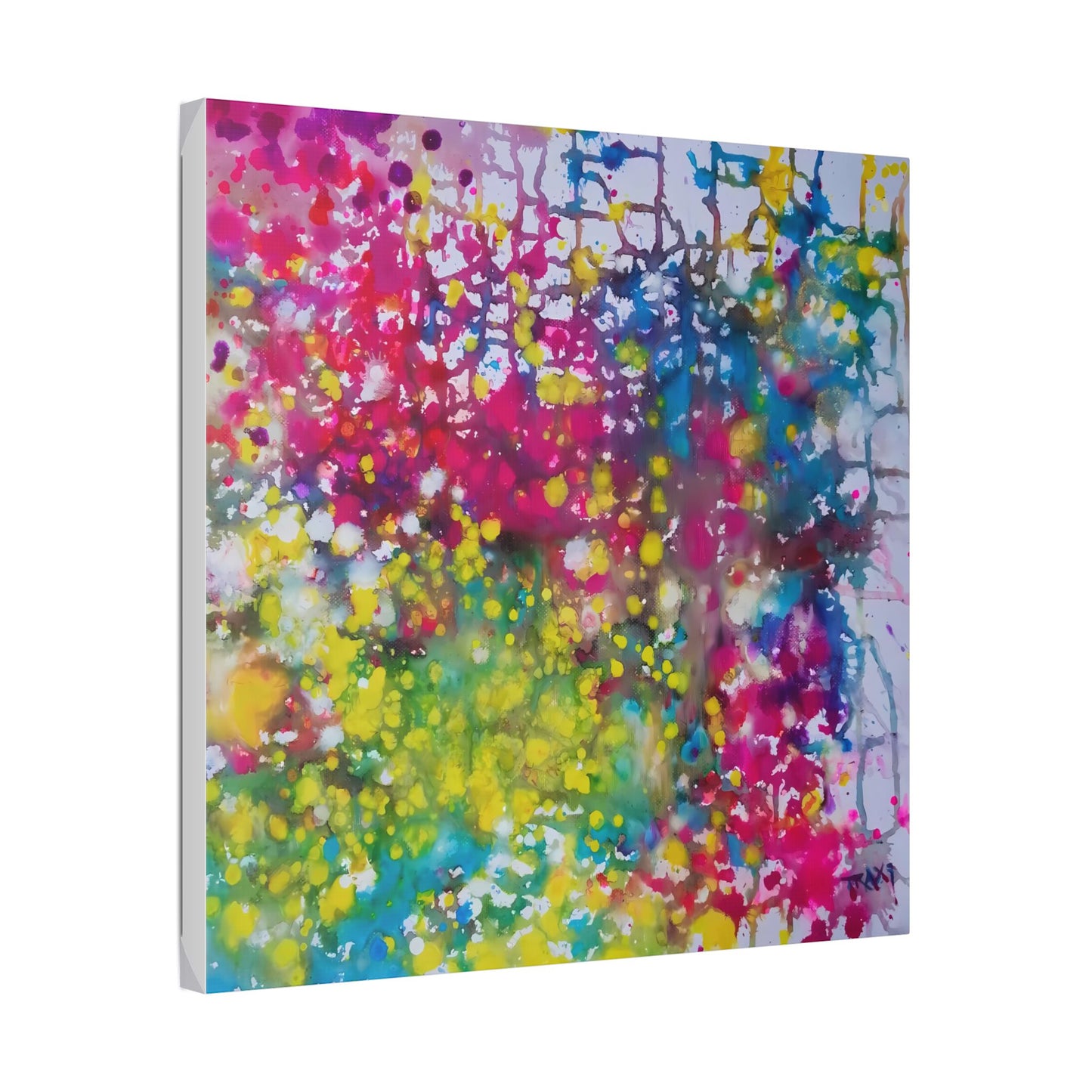 Painting of Happiness 1: Vibrant Abstract Canvas Print | TRAXI